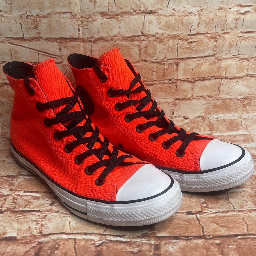 Converse All Star High-Top Neon Orange Sneakers Unisex